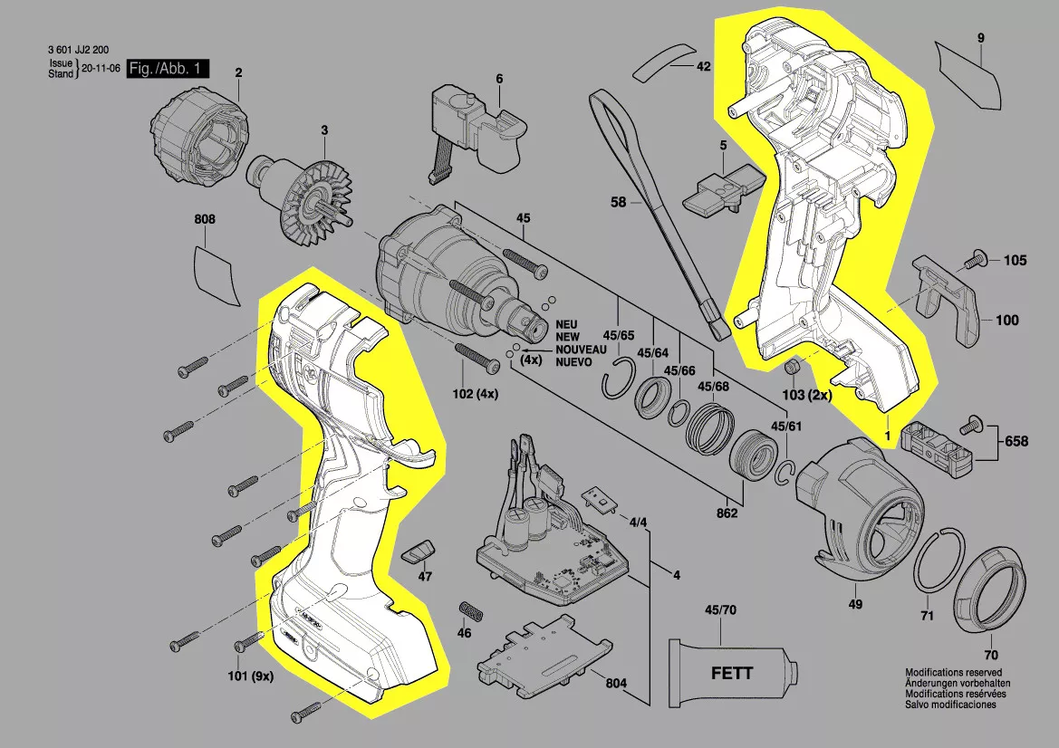 Coquille réf. 1 605 806 5Y4 Bosch